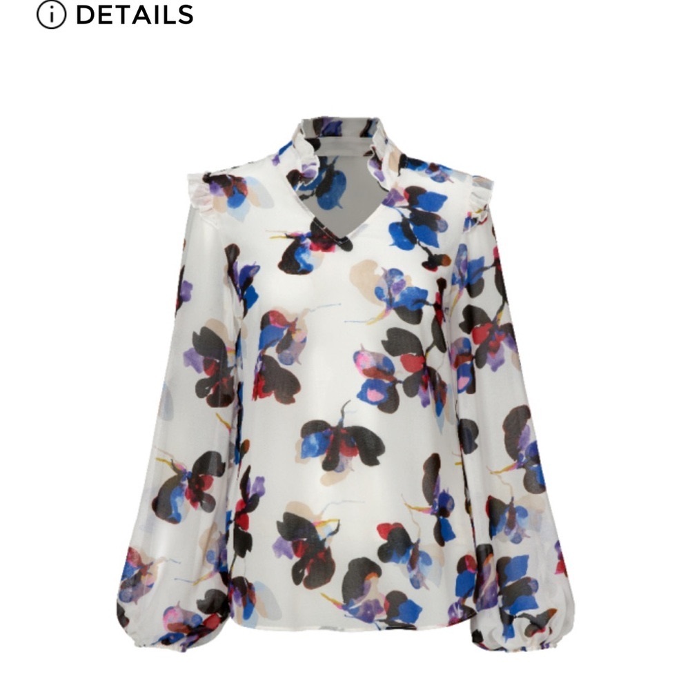 NWOT CABI ORCHID BLOUSE